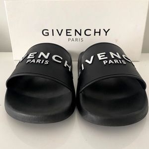 black Givenchy slides